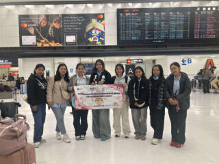 惣菜実習に日本へ出発